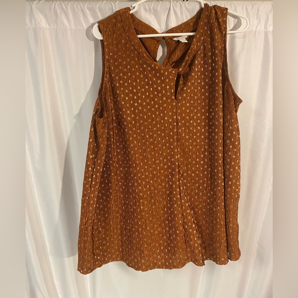 Brown Sleeveless Tank Top